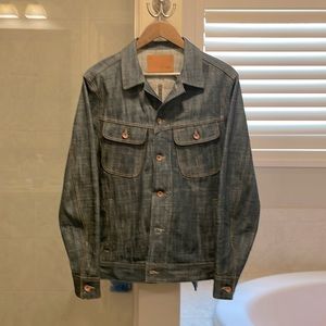 Taylor Stitch long haul jacket in green cast selvage size S